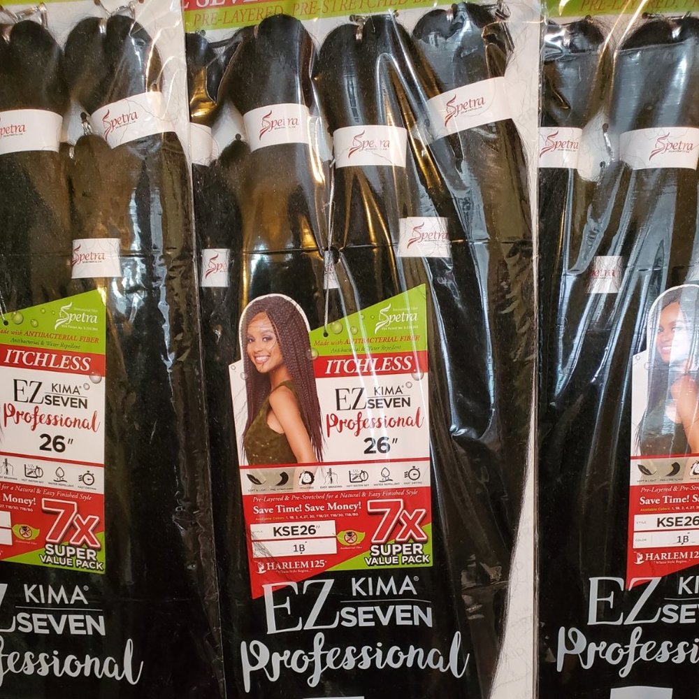 1 bag with 7 bundles of braiding hair